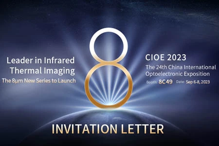 Rilevatore a infrarossi non raffreddato da 8 micron di inray Unveils a CIOE 2023